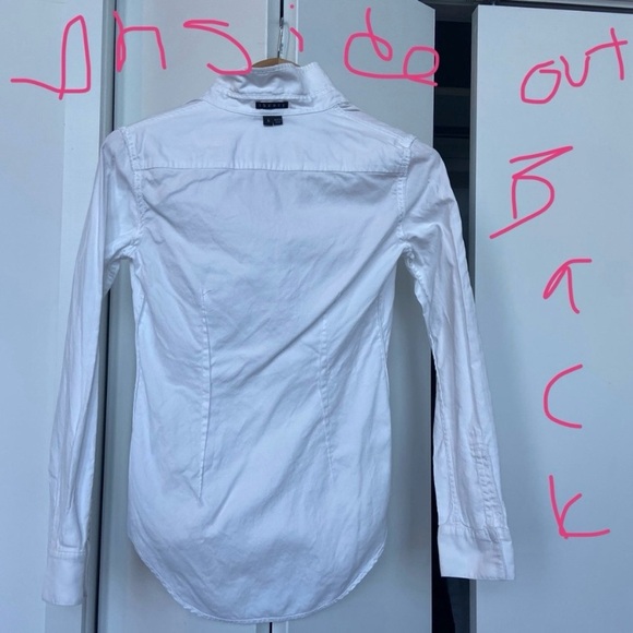 Theory - Nikala Boyfriend Shirt - White Size Small - NET-A-PORTER - Excellent - Picture 13 of 15